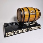 Vintage Mattei Advertising Display Ashtray Kentucky Virgin Bourbon 107 Proof