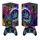 Psychedelic Leaf Vinyl Skins For Xbox Core Wireless Controller - Decal Wrap Cove