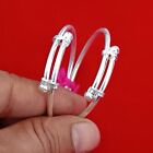 Elegant 925 Sterling Silver Baby Bangle Bracelet Adjustable Newborn Gift
