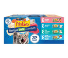 Purina Friskies Pate Seafood Favorites Variety Pack Wet Cat Food  5 5oz X64 Cans
