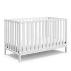 Sunset 4-in-1 Convertible Baby Crib  White