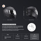 New Open   Full Face   Modular 3 4 Half Motorcycle Helmet Dual Visor Unisex Dot