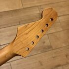Roasted Maple Strat Electric Guitar Neck Nitro Satin For Diy Fender Stratocaster