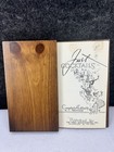 Just Cocktails 1939 W c  Whitfield Drink Recipe Book With Wooden Cover