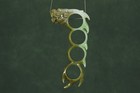Certified 110g 100  Natural Xin Jiang Apple Green Jade Handcarved General s Ring