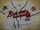 0812 Majestic 1995 Atlanta Braves David Justice World Series Baseball Jersey New
