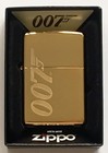 Zippo Windproof James Bond 007 Lighter With Logo  Solid Brass  62043  New In Box
