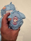 Vintage 1980s Fisher Price Puffalump Blue Stuffed Animal Bear Toy Nylon