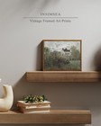 Insimsea Framed Canvas Wall Art Vintage 10l  X 8w   The Artist s Garden 
