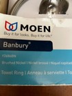 Moen Banbury Towel Ring In Spot Resist Brushed Nickel Y2686bn New Box Bathroom