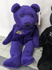 Salvinos Bammers Bear Plush 25 Mcgwire Lot Of 2 Black Purple Stuffed Animal Toy