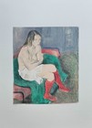Raphael Soyer Woman In Red Stockings Hand Signed 73 300 Lithograph