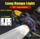 99000000lm Super Bright Led Headlamp Usb Rechargeable Headlight Flashlight Torch