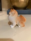 Lomonosov Porcelain Dwarf-spitz Pomeranian Dog Hand Painted Russia