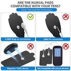 Tens Unit Electrode Pads Nursal 20 Pack 3 5mm Snap Ems Replacement Pads For Elec