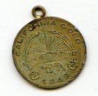 Dual-date 1849 Ind Rd California Fractional Gold   Sunset Behind Mountains