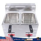 12l Commercial Propane Deep Lpg Fryer Countertop Gas Fryer   2baskets W 2 Lids