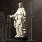 12    Jesus Statue Marble Effect Open Arms Christian Home D  cor Resin Figure