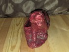 Mid Century Modern Maroon Red Prowling Tiger Tv Planter Pottery 10  X 5 75  X 4 