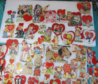 52 Vintage 1940 s Classroom Valentine Cards Some  Mechanical Animal Children Lot