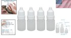 4 Pack Eye Dropper Bottles  5ml Liquid Medicine Travel Containers  Plastic Appli