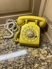 Vintage Bell System Western Electric Rotary Dial Desk Phone Yellow 500 Dm