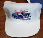 Vintage Bill Elliott Nascar  9 Ford Coors White Snapback Trucker Hat Racing Cap