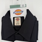 Dickies Mens Flex Short Sleeve Work Shirt Black Original Fit Large Nwt 1574
