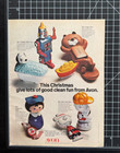 Avon Soapy Toys Peanuts Snoopy Robot Bear Fun Bath Toys Vintage Print Ad 1971