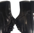 Vintage Nunn Bush  Size  9 5 M Calfskin Black Dress Shoes Made In Spain Men s