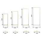4 Rectangular Metal Floral Display Frame Wedding Arch Backdrop Stand Set Party