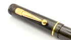 Vintage Conway Stewart 286 Fountain Pen Black Chased Flexible 14k Gold Fine Nib