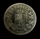 Norway 2 Kroner 1885 - Key Date - Mintage 25 000 