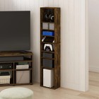 8 Shelf Cd Dvd Rack Storage Organizer Media Cabinet Tower Multimedia Holder