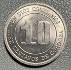 1974 Nicaragua 10 Centavos Coin - Excellent Condition
