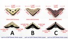 24pcs Antique Brass Book Album Menu Scrapbook Decorative Corner Protector Guard