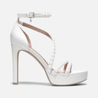 Pnina Tornai For Naturalizer - Love 3 Wedding-ready Pearlized Strap Satin Sz 11