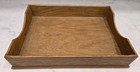 Vintage San Quentin Prison Made Wood Desk Paper Organizer Tray Holder Rare