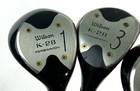 Vintage Wilson K-28 Persimmon Wood Set 1  3  5 Right Handed Regular Flex