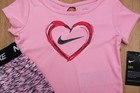 New Nike Infant Baby Girl 2 Piece Top   Shorts Set  Pink  Dri-fit 18 Month