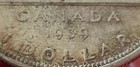 Unusual Canada 1939 Dollar Counter-stamped Number 6 Unlisted Ca01
