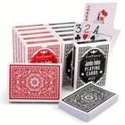 Playing Cards Large Print Jumbo Index 12 Decks Of Cards Poker Size 6 Red 6 Black