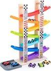 Toddler Toys For 1 2 3  Old  Wooden Car Ramp Racer Toy Vehicle Set With 7 Min   