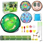 Toddler Golf Set   5 In 1 Kids Stickys Toys With 3 Golf Clubs   Golf Game
