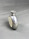 Vintage Small English Pewter Hip Flask W  Malard Duck Made In Sheffield England