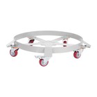 2 Pack 55 Gal Drum Dolly Heavy Duty Barrel Cart 1200lbs With Swivel Casters