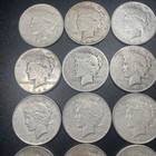 Roll Of 20 Coins Us Peace Silver Dollars F-xf Mixed Dates   Mints