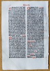 Post Incunable Leaf Brevarium Pataviensis Small Woodcut  512  - 1508