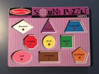 Melissa   Doug Shapes Sound Puzzle Oop Tested Works Wood Purple