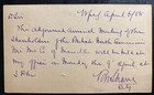 1888 Winnipeg Canada Postal Stationery Postcard Cover Locally Used